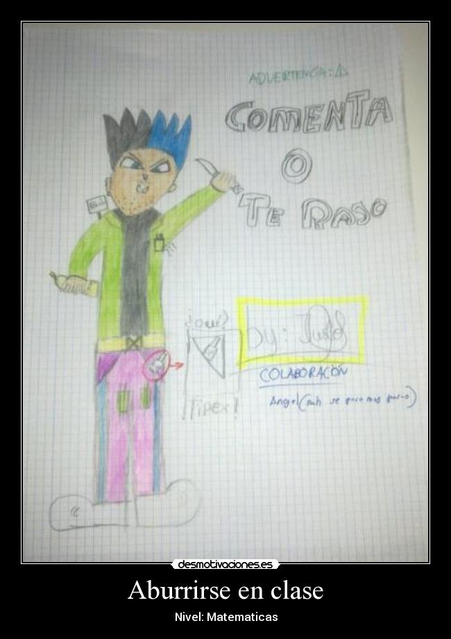 Aburrirse en clase -