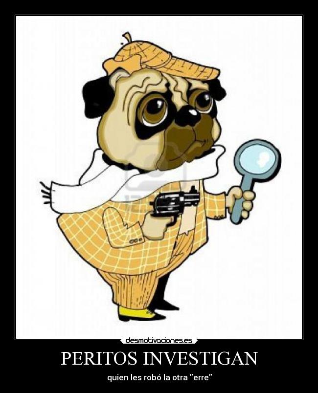 PERITOS INVESTIGAN - quien les robó la otra erre
