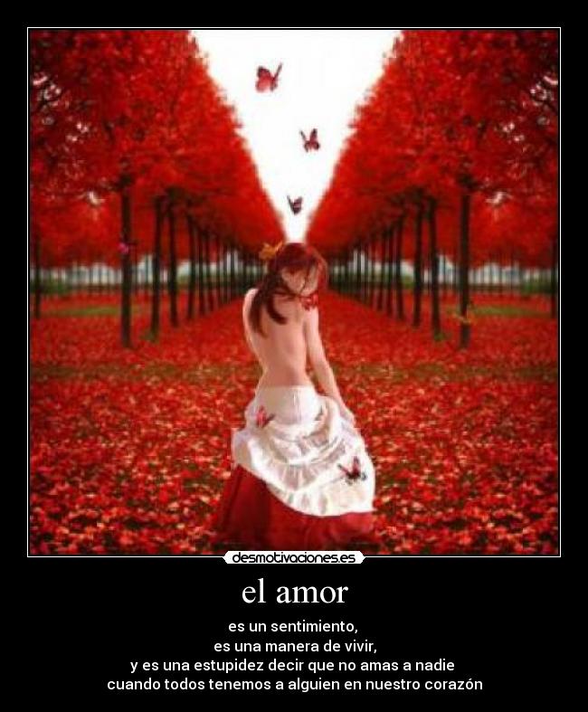 el amor -