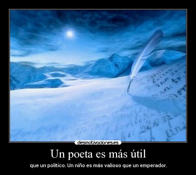 Un poeta es más útil - 
