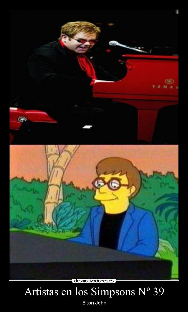 Artistas en los Simpsons Nº 39 - Elton John
