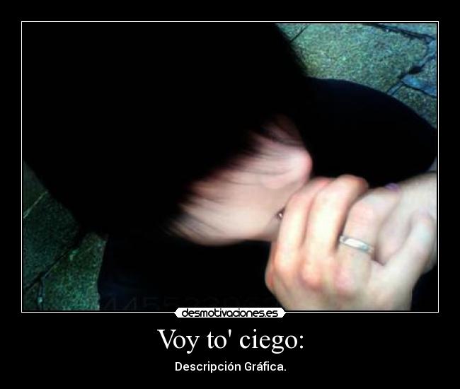 Voy to ciego: - Descripción Gráfica.