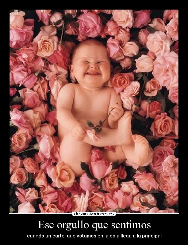 Ese orgullo que sentimos - cuando un cartel que votamos en la cola llega a la principal