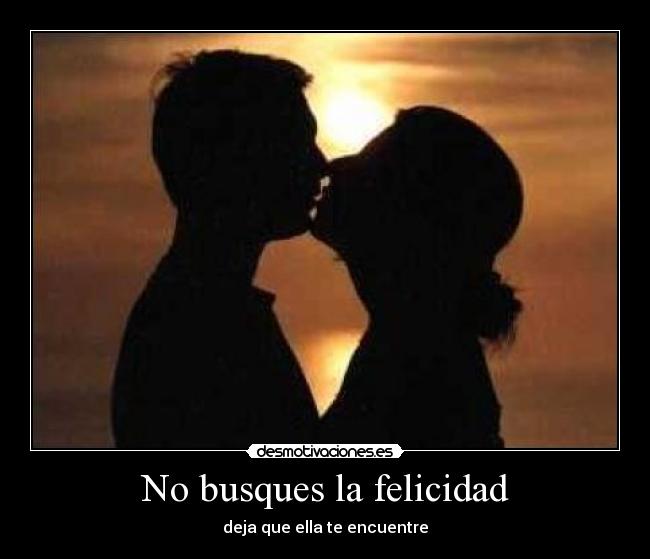 No busques la felicidad - 
