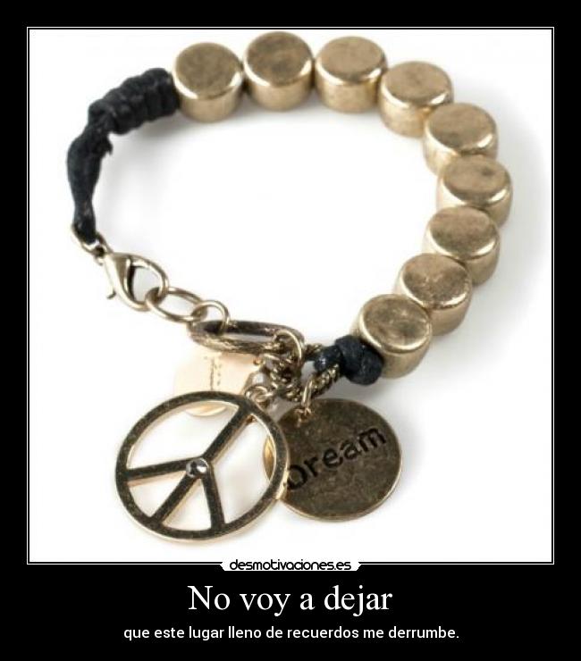 No voy a dejar - 