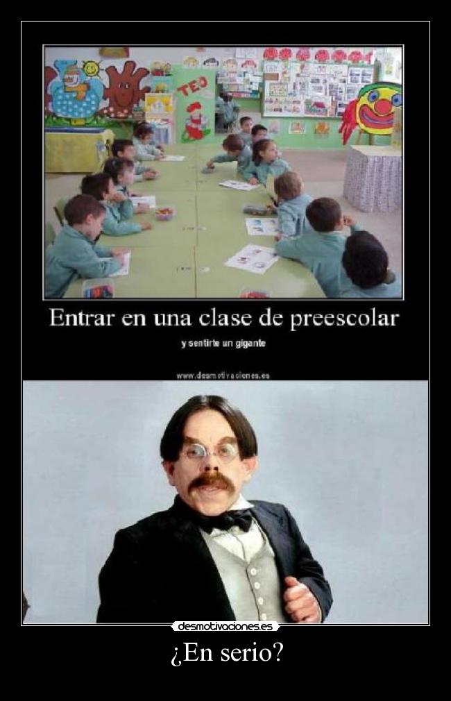 ¿En serio? -