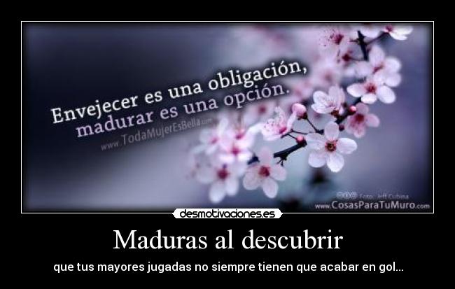 Maduras al descubrir - 