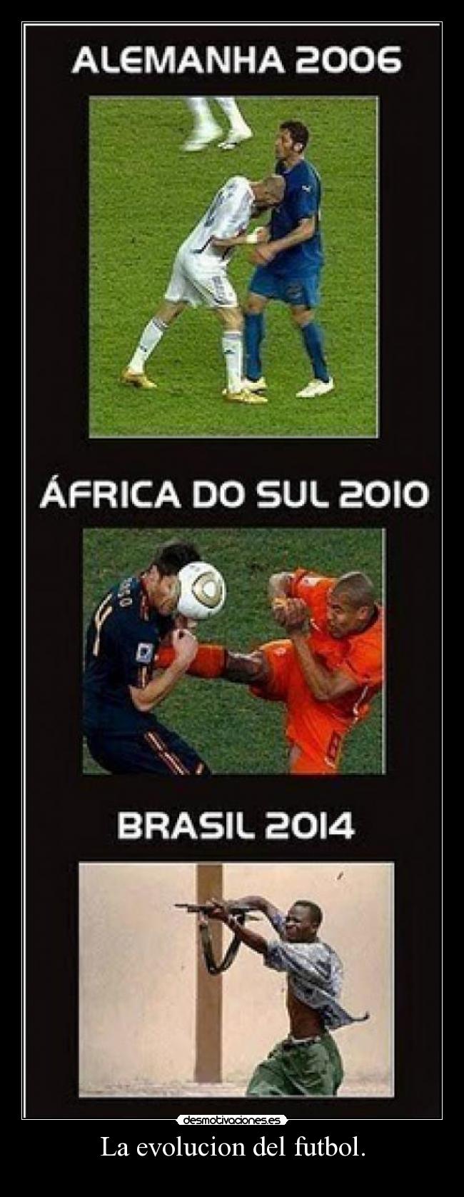 La evolucion del futbol. -