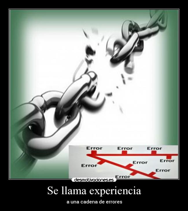 Se llama experiencia - 