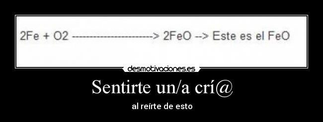 Sentirte un/a crí@ -