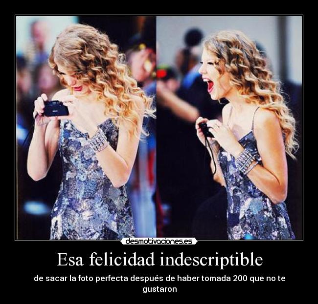 Esa felicidad indescriptible -