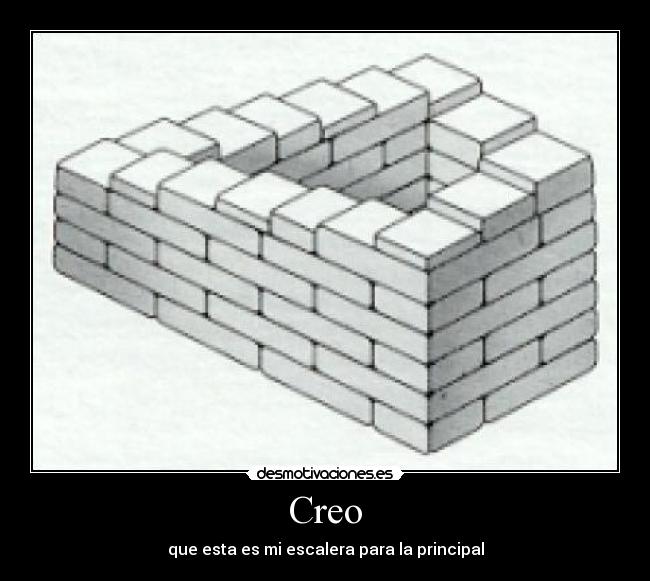 Creo - que esta es mi escalera para la principal