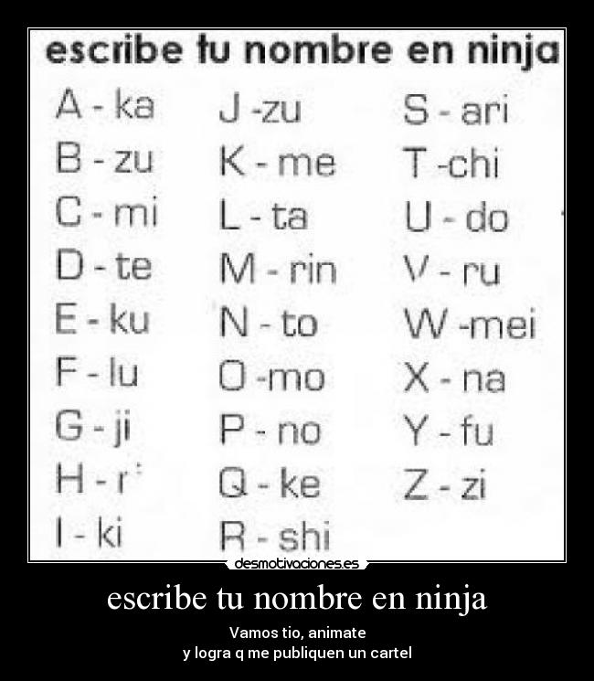 carteles ninja desmotivaciones