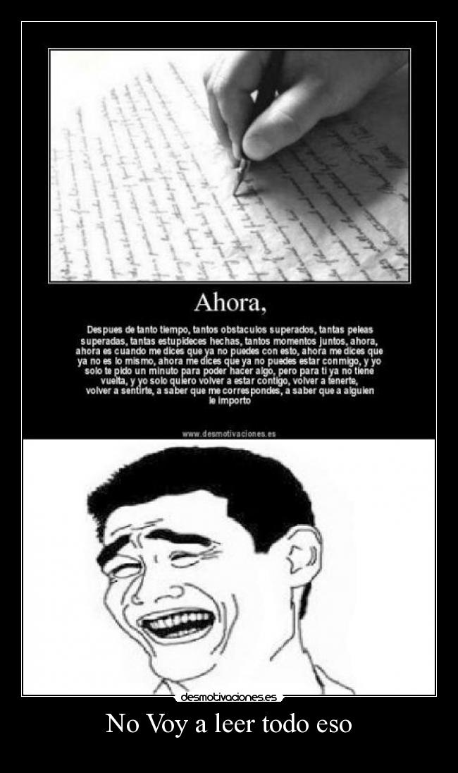 No Voy a leer todo eso - 