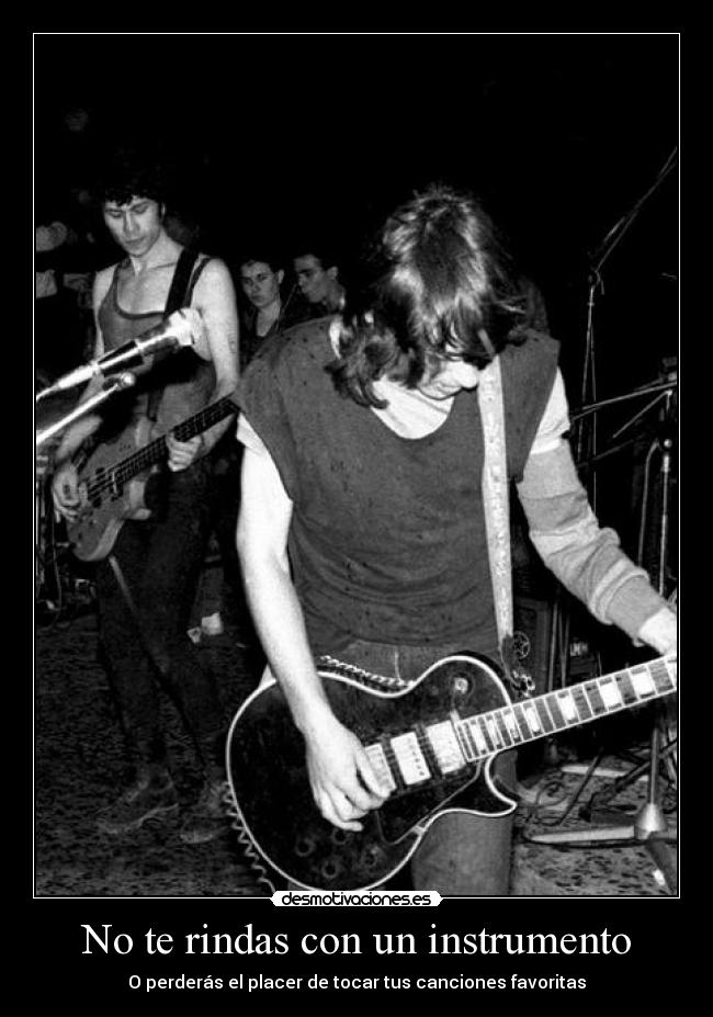 No te rindas con un instrumento -