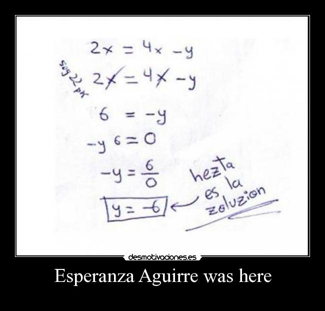 Esperanza Aguirre was here -