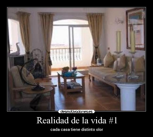 Realidad de la vida #1 - cada casa tiene distinto olor