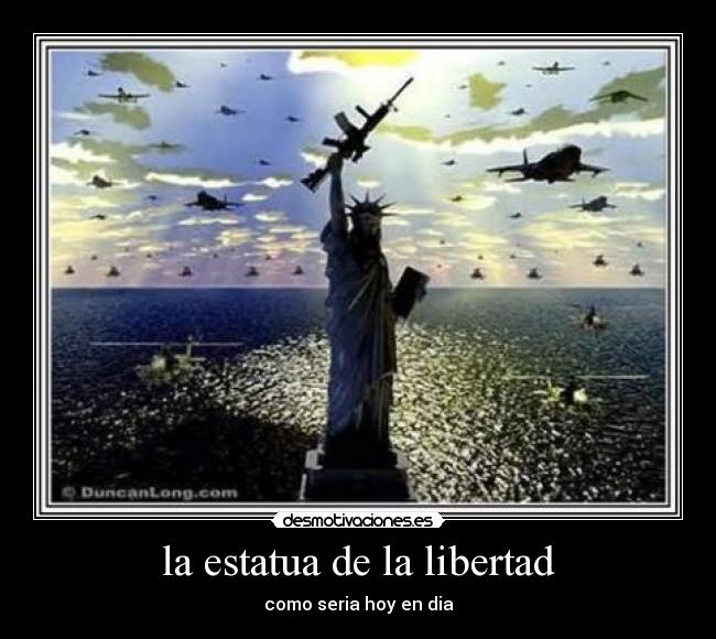 la estatua de la libertad - como seria hoy en dia