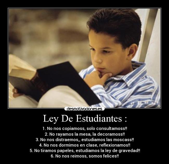 Ley De Estudiantes : - 