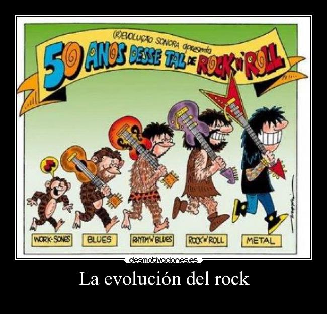 La evolución del rock -