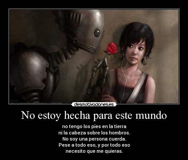 No estoy hecha para este mundo - 
