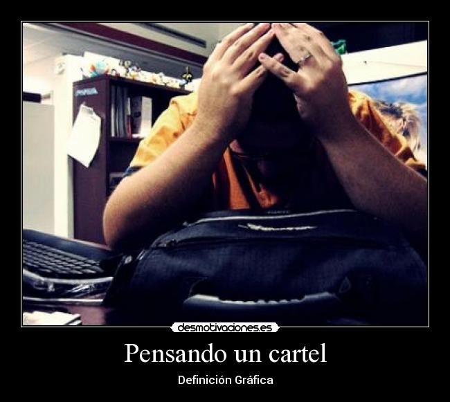 Pensando un cartel -