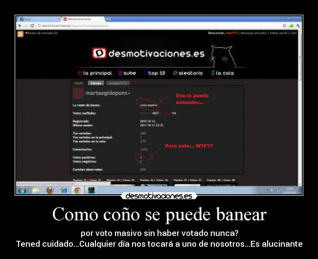 Como coño se puede banear - 