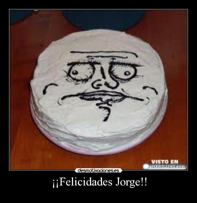 ¡¡Felicidades Jorge!! -