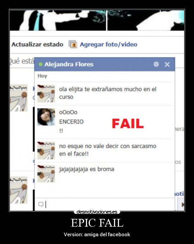 EPIC FAIL - Version: amiga del facebook