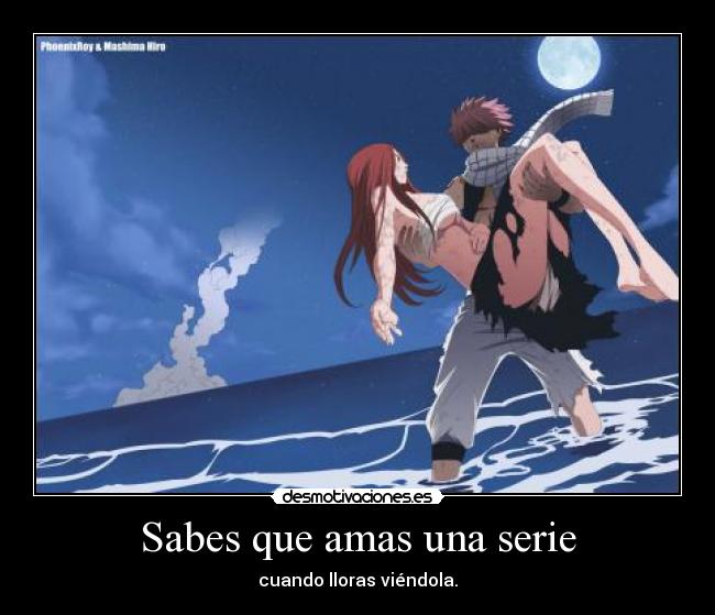 Sabes que amas una serie - cuando lloras viéndola.