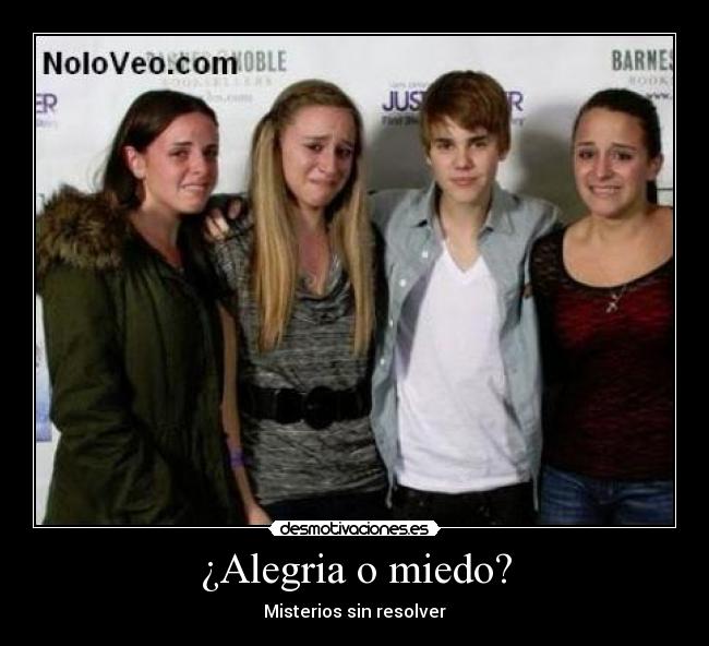 ¿Alegria o miedo? -