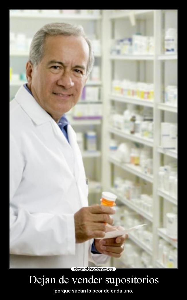 Dejan de vender supositorios - 