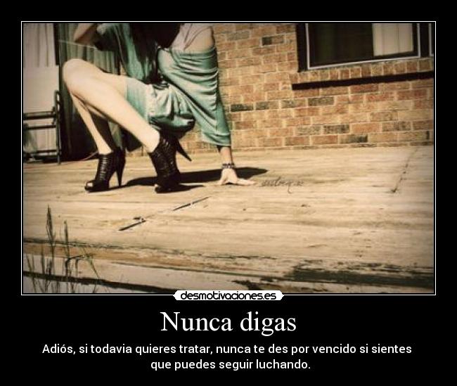 Nunca digas -