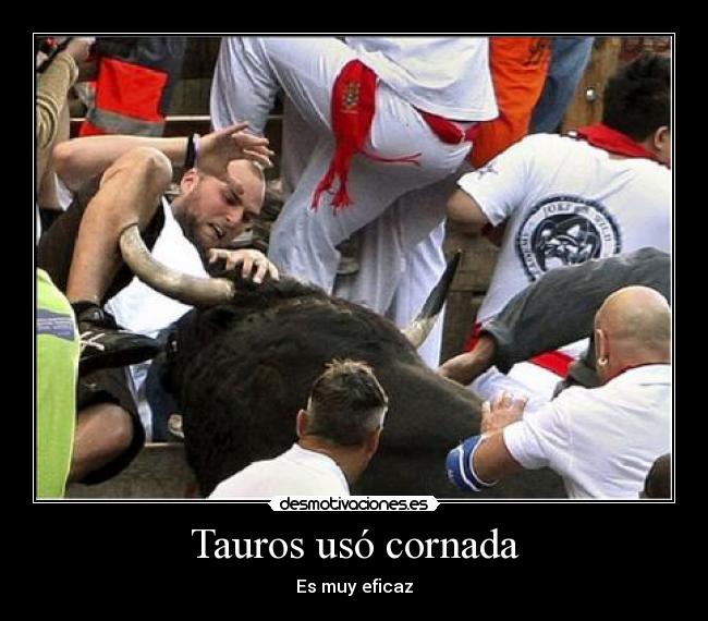 Tauros usó cornada - Es muy eficaz