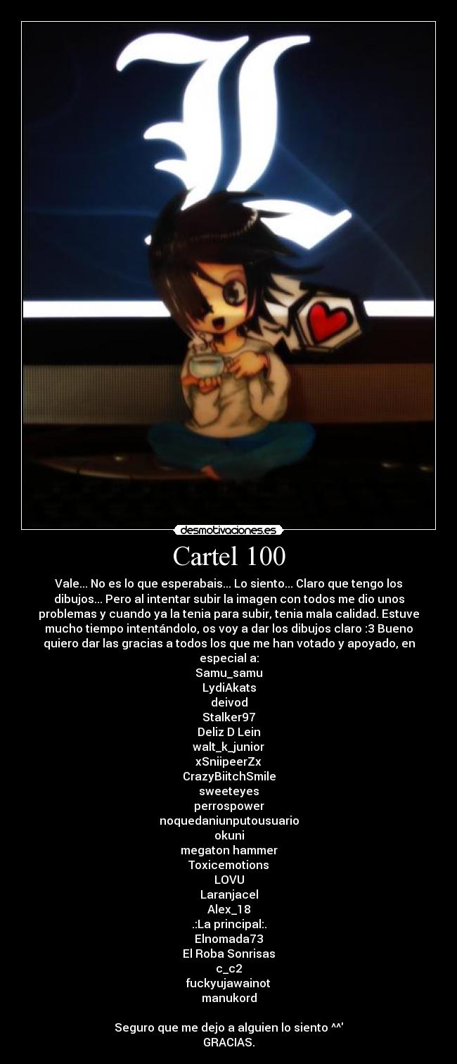 Cartel 100 - 