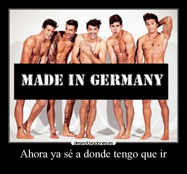 Ahora ya sé a donde tengo que ir -