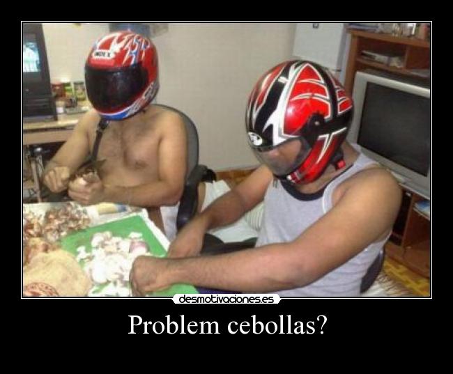 carteles cebollas problem cascos guillari elclanviral desmotivaciones