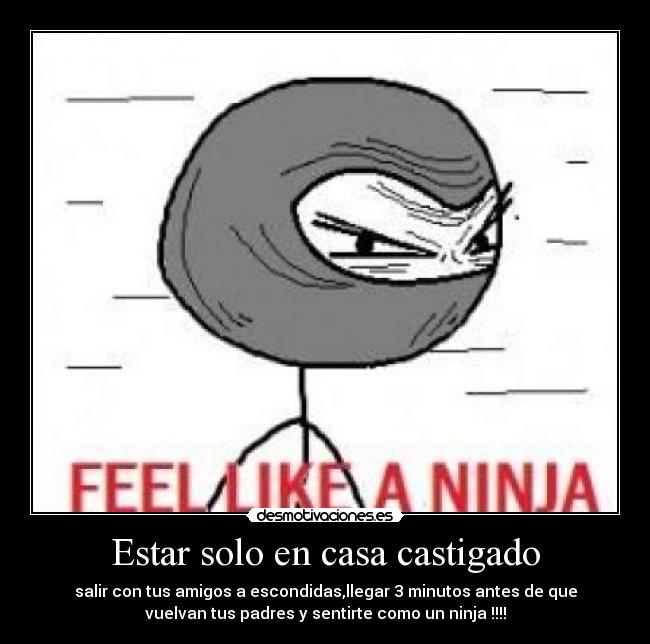 Estar solo en casa castigado - 