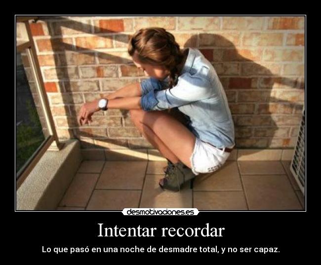 Intentar recordar -