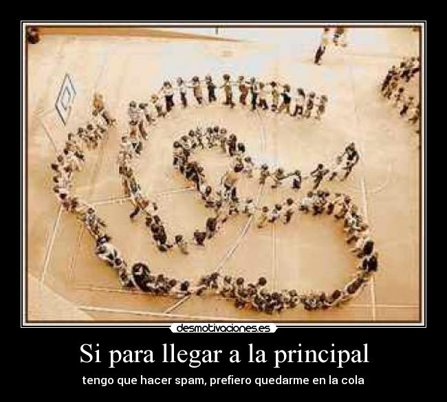 Si para llegar a la principal -