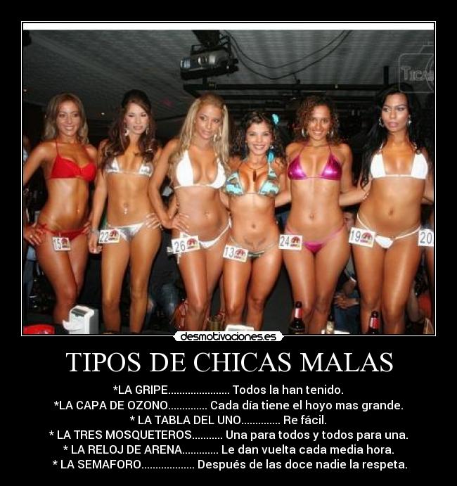 TIPOS DE CHICAS MALAS - 