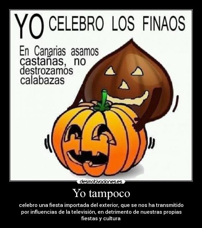 carteles mierda halloween eso para los americanos desmotivaciones