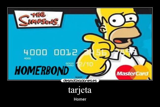 tarjeta - Homer