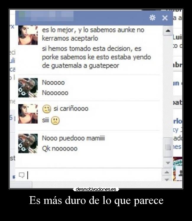 Es más duro de lo que parece -