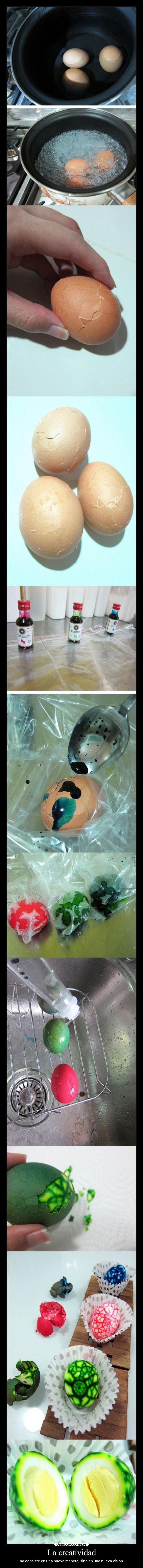 La creatividad - no consiste en una nueva manera, sino en una nueva visión.