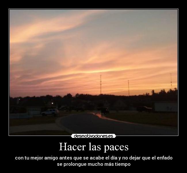 Hacer las paces -