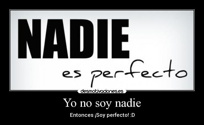 Yo no soy nadie - 