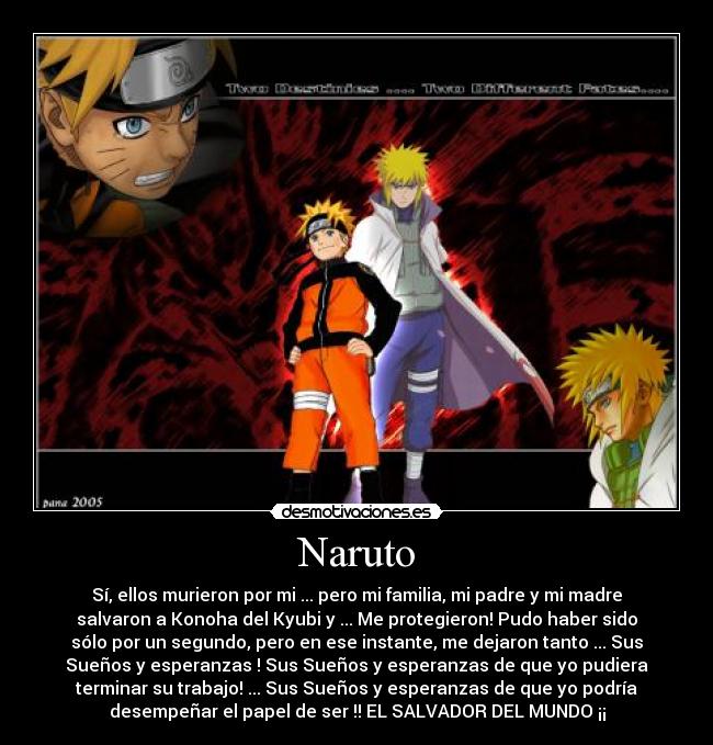 carteles naruto frases naruto desmotivaciones