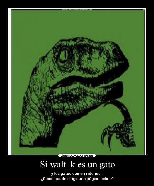 Si walt_k es un gato - 