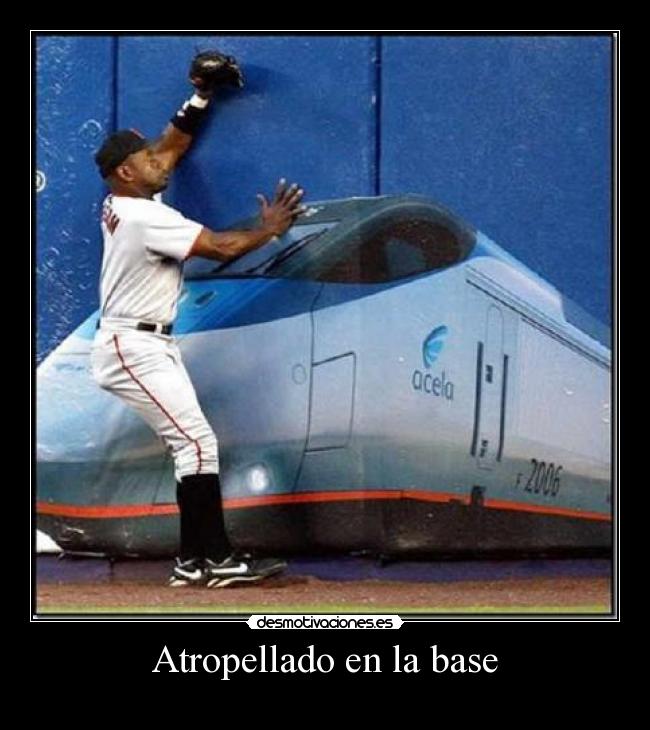Atropellado en la base -
